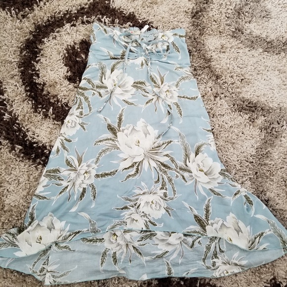 Hawaiian print strapless dress - Picture 5 of 6
